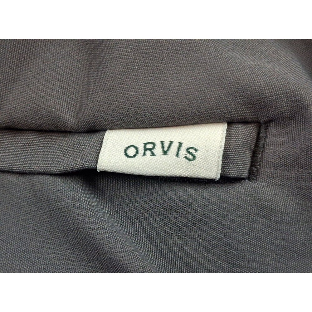 ORVIS Men's Tech Pant Gray 40x30 Performance Water Repellent Cargo Zip Pocket - Picture 8 of 14